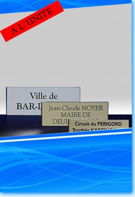 Plaquettes gravure laser