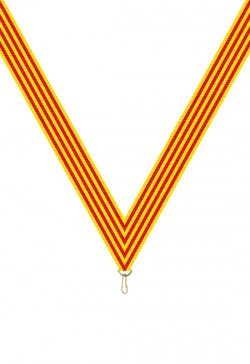 Ruban Médaille  Jaune/Rouge  : 6032