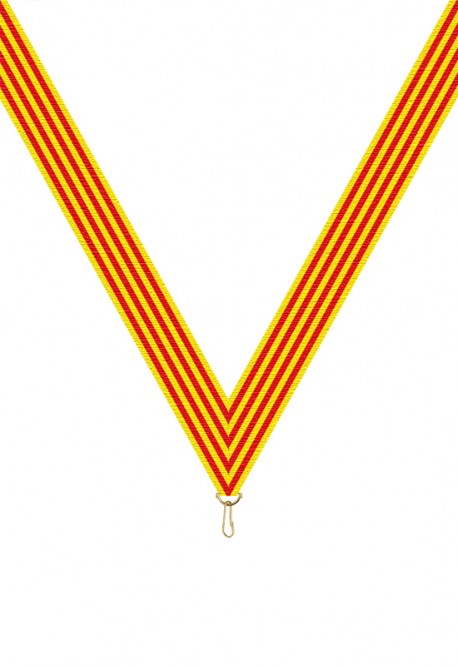 Ruban Médaille  Jaune/Rouge  : 6032