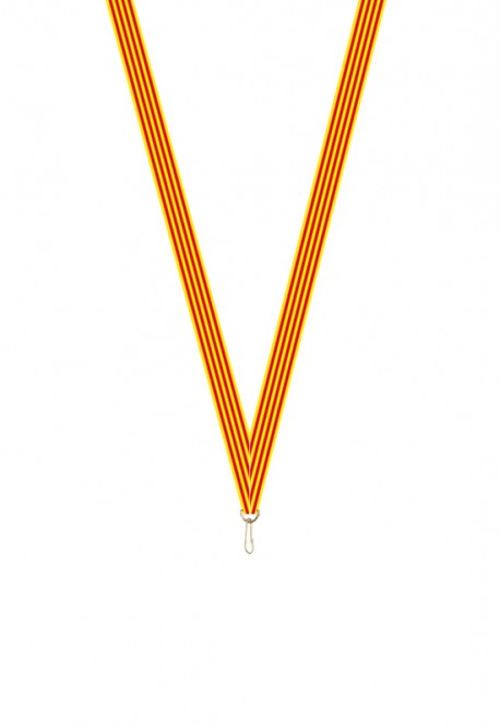 Ruban Médaille  Jaune/Rouge  : 6032-1