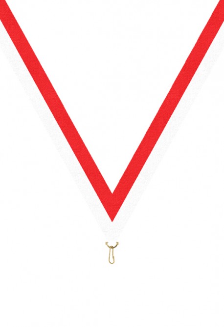 Ruban Médaille  Rouge/Blanc  : 6035