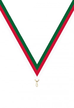 Ruban Médaille  Vert/Rouge/Blanc  : 6037