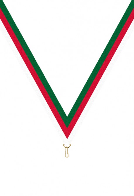 Ruban Médaille  Vert/Rouge/Blanc  : 6037
