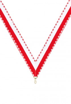 Ruban Médaille  Blanc/Rouge  : 6041