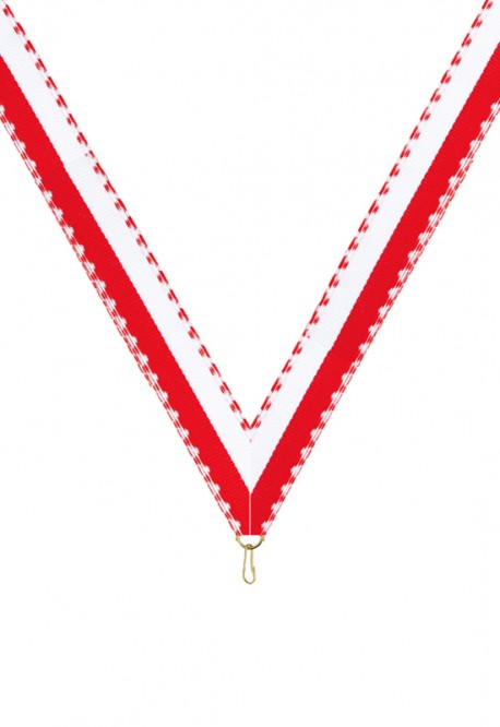 Ruban Médaille  Blanc/Rouge  : 6041