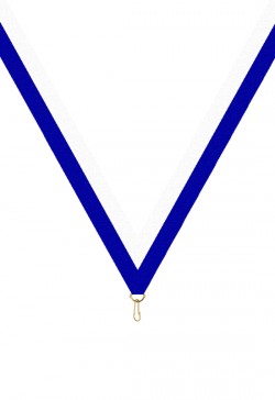 Ruban Médaille  Blanc/Bleu  : 6043