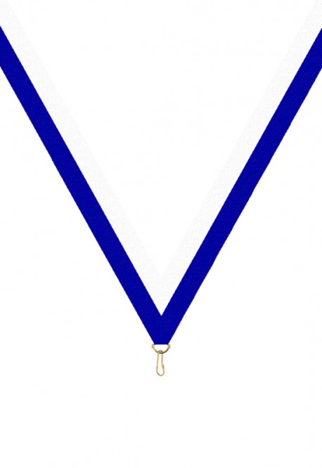 Ruban Médaille  Blanc/Bleu  : 6043