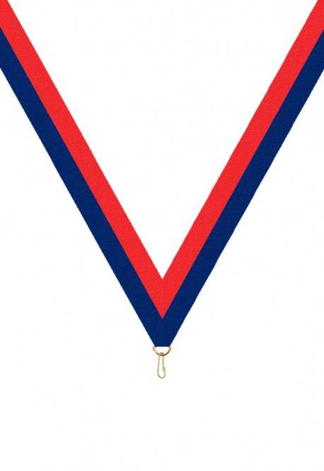 Ruban Médaille  Rouge/Bleu  : 6044