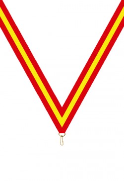 Ruban Médaille  Rouge/Jaune/Rouge  : 6048