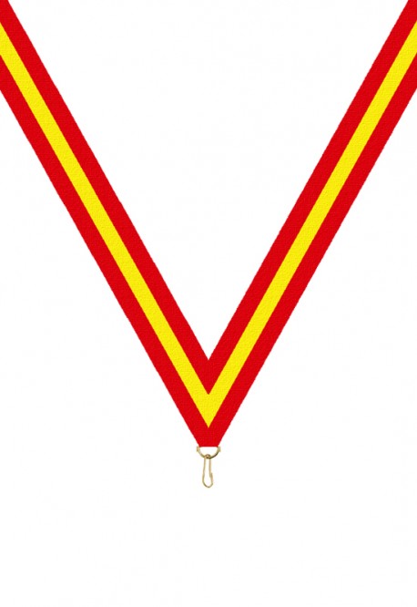 Ruban Médaille  Rouge/Jaune/Rouge  : 6048