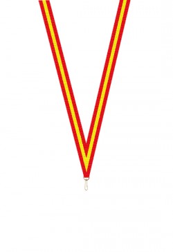 Ruban Médaille  Rouge/Jaune/Rouge  : 6048-1