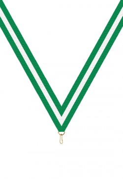 Ruban Médaille  Vert/Blanc/Vert : 6052