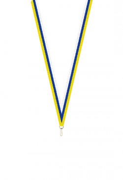 Ruban Médaille  Blanc/Bleu/Jaune : 6056-1