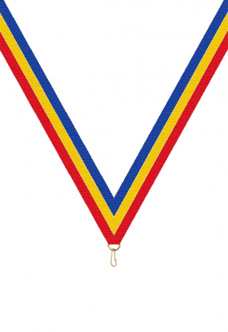 Ruban Médaille  Rouge/Jaune/Bleu : 6057