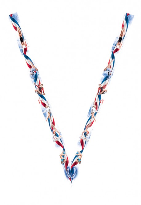 Ruban Médaille  Gymnastique  : 7074