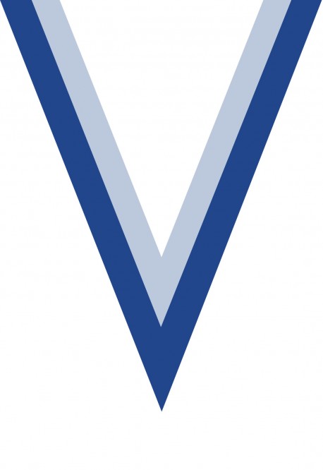 Ruban Médaille  Blanc/Bleu  : 6043