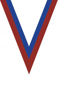 Ruban Médaille  Rouge/Bleu  : 6044
