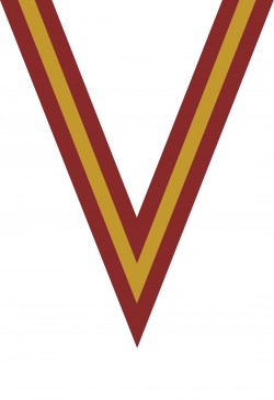 Ruban Médaille  Rouge/Jaune/Rouge  : 6048