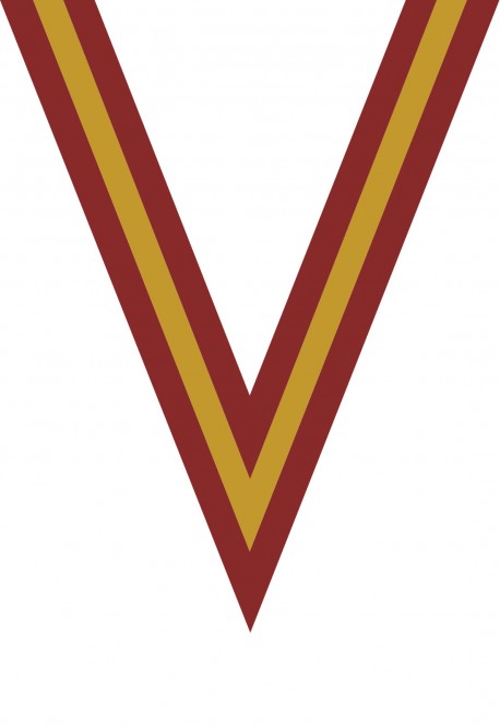 Ruban Médaille  Rouge/Jaune/Rouge  : 6048