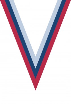 Ruban Médaille  Rouge/Bleu/Blanc : 6049