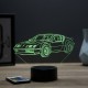 Lampe illusion 3D Alpine Renault A310