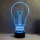 Lampe illusion 3D Ampoule Bulbe