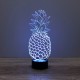 Lampe illusion 3D Ananas