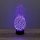 Lampe illusion 3D Ananas