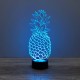 Lampe illusion 3D Ananas