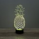 Lampe illusion 3D Ananas