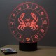 Lampe illusion 3D Astrologie Cancer