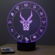 Lampe illusion 3D Astrologie Capricorne