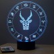 Lampe illusion 3D Astrologie Capricorne