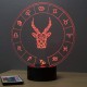 Lampe illusion 3D Astrologie Capricorne