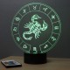 Lampe illusion 3D Astrologie Scorpion