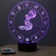 Lampe illusion 3D Astrologie Verseau