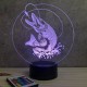 Lampe illusion 3D Brochet