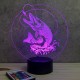 Lampe illusion 3D Brochet