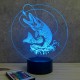 Lampe illusion 3D Brochet