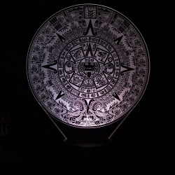 Lampe illusion 3D Calendrier Maya