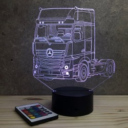 Lampe illusion 3D Camion Mercedes Actros