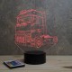 Lampe illusion 3D Camion Renault Magnum