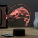 Lampe illusion 3D Carpe