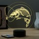 Lampe illusion 3D Carpe