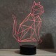 Lampe illusion 3D Chat Origami