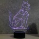 Lampe illusion 3D Chat Origami