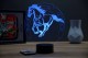 Lampe illusion 3D Cheval au galop