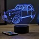 Lampe illusion 3D CitroÃ«n 2CV