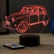 Lampe illusion 3D CitroÃ«n 2CV