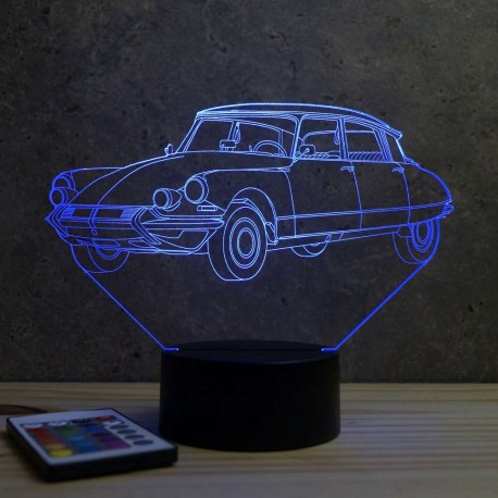 Lampe illusion 3D CitroÃ«n DS Pallas 1964